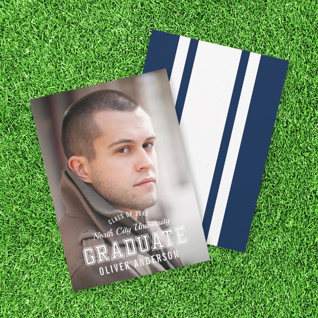 Faire-part des diplômés de la photo de couleur mod (Créateur téléchargé)