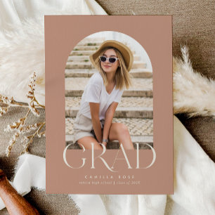 Faire-part Desert Blush Moderne Minimaliste Arch Graduation