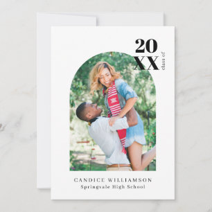 Faire-part Design Moderne Minimaliste Arch Graduation Photo U