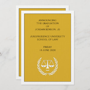 Faire-part d'études de droit