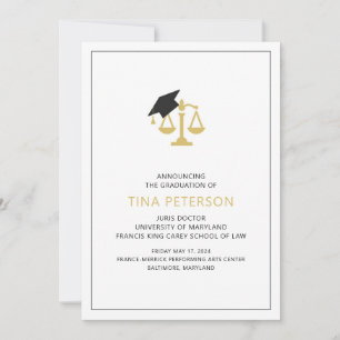 Faire-part d'études de droit