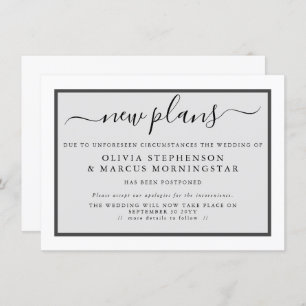 Faire-part d'événement différé moderne Nouveaux pl