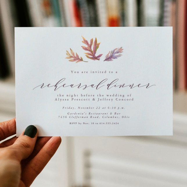 Faire-part Dîner de répétition automne (Créateur téléchargé)