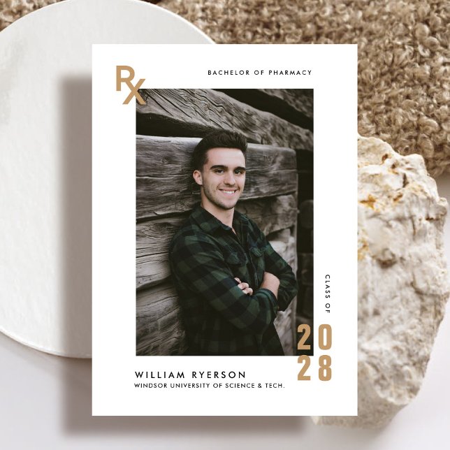 Faire-part d'invitation à la graduation en pharmac (Créateur téléchargé)