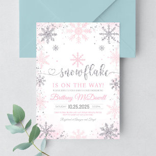 Faire-part d'invitation à une baby shower : Un flo