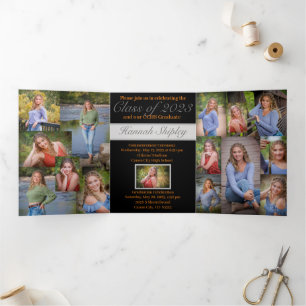 Faire-part d'invitation triplée