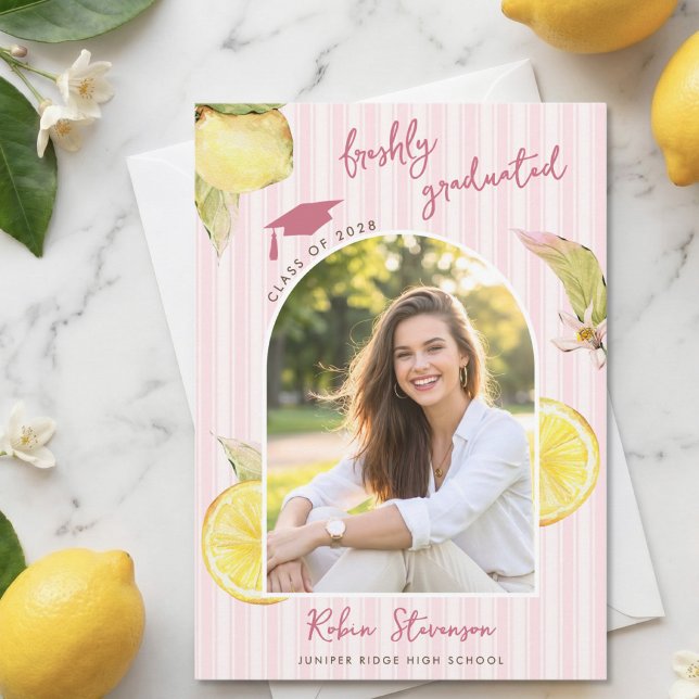 Faire-part Diplômé de frais Citron Diplômé (Créateur téléchargé)