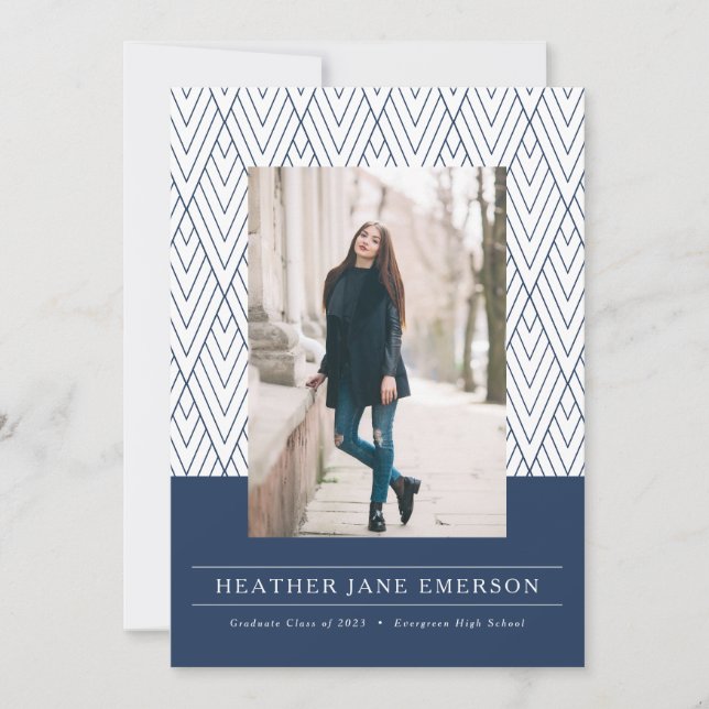 Faire-part Diplômé de la Marine Moderne (Devant)