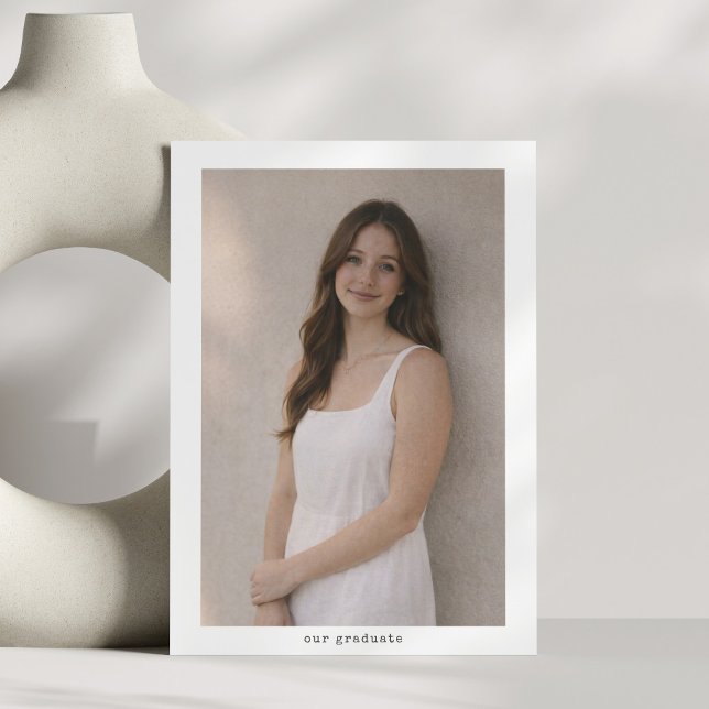 Faire-part Diplômé de la promotion 2026, photo verticale mini (Créateur téléchargé)