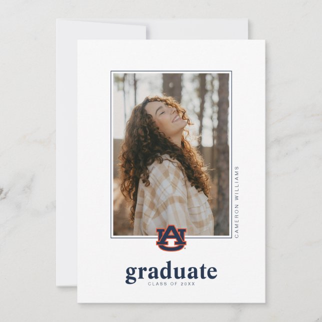 Faire-part Diplôme de l'Université d'Auburn - Auburn Tigers (Devant)