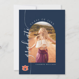 Faire-part Diplômé de l'Université d'Auburn   Tigres d'Auburn