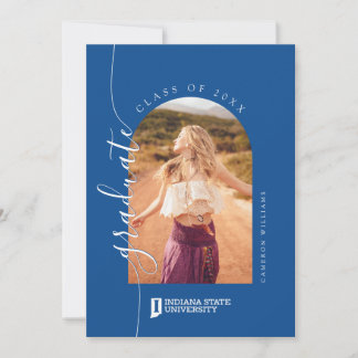 Faire-part Diplômé de l'Université d'État de l'Indiana
