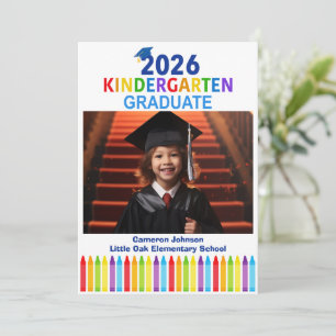 Faire-part Diplôme de maternelle personnalisé pour enfants 20
