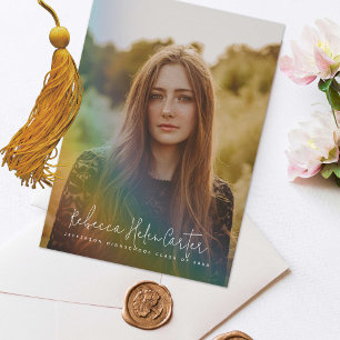 Faire-part Diplôme de photo Arc-en-ciel