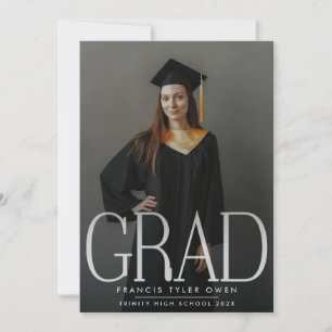 Faire-part Diplôme de photo du lycée moderne modifiable