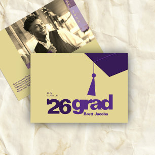 Faire-part Diplôme de typographie moderne   Promotion 2026