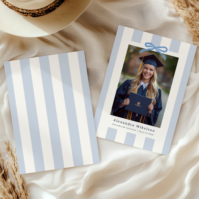 Faire-part Diplômé Photo Bleu Prépa (Créateur téléchargé)