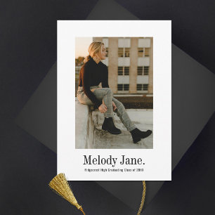 Faire-part Diplôme photo vintage classique