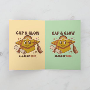 Faire-part Diplôme Rétro Cap & Glow Promotion 2026