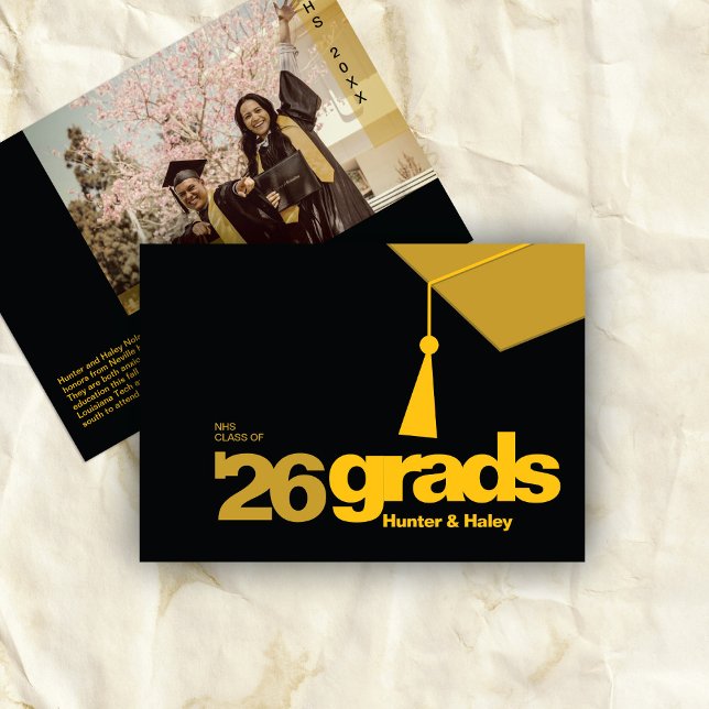 Faire-part Diplôme Typographie Moderne | Promotion 2026 (Créateur téléchargé)