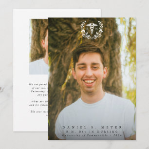 Faire-part Diplômée en soins infirmiers Infirmière diplômée C