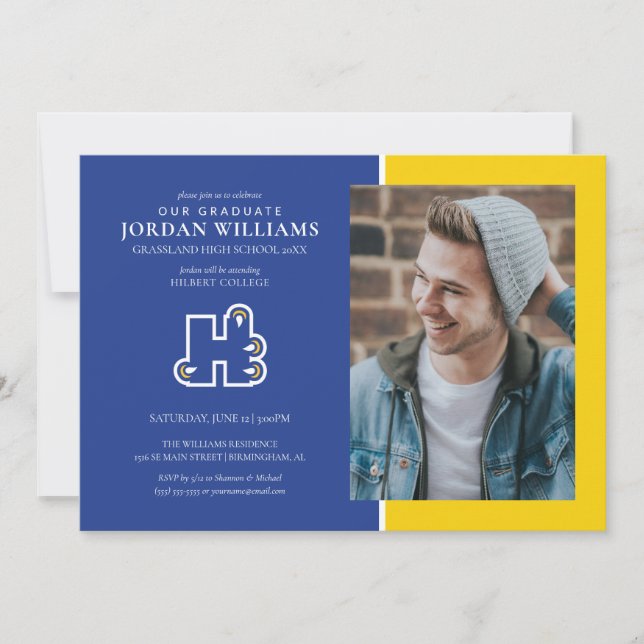 Faire-part Diplômés de Hilbert College (Devant)