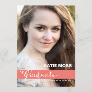 FAIRE-PART d'obtention du diplôme   Corail