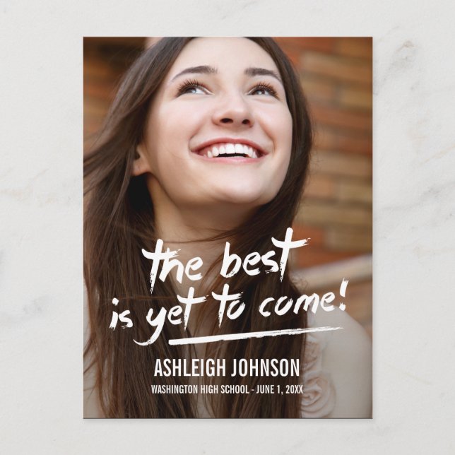 Faire-part d'obtention du diplôme de fin d'études (Devant)