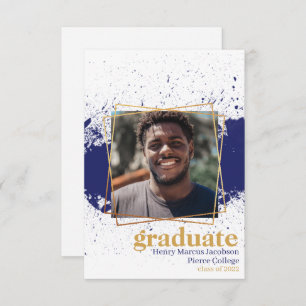 Faire-part d'obtention du diplôme de la Marine et