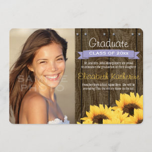 Faire-part d'obtention du diplôme de tournesol de