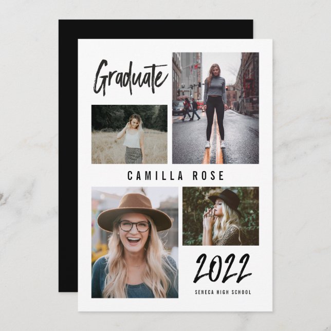 Faire-part d'obtention du diplôme d'études supérie (Devant / Derrière)