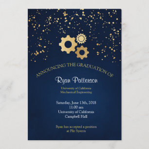 Faire-part d'obtention du diplôme d'industrie