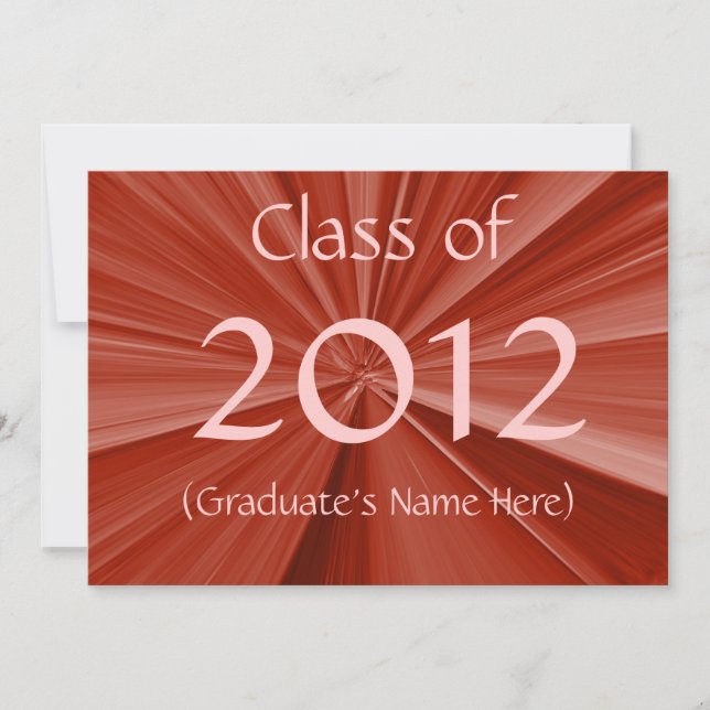 Faire-part d'obtention du diplôme en 2012 (Devant)