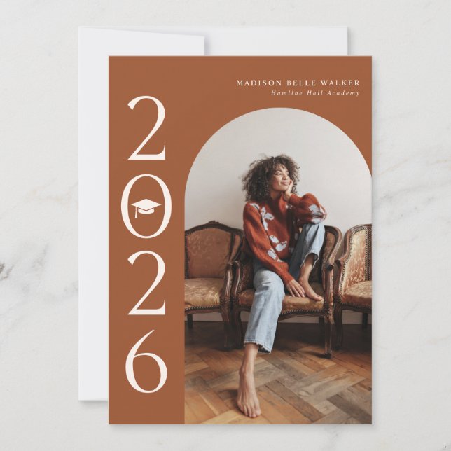 faire-part d'obtention du diplôme en Arc de terre  (Devant)