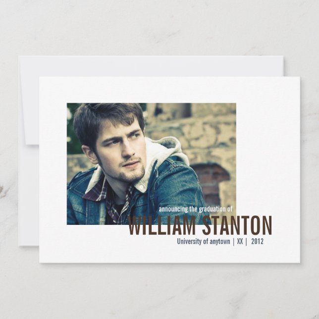 Faire-part d'obtention d'un diplôme de la Mood 2 (Devant)