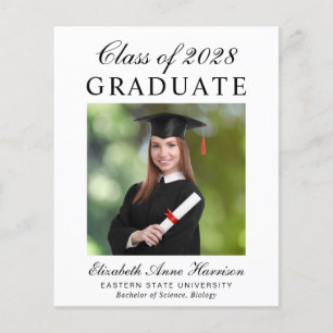 Faire-part d'obtention d'un diplôme de l'Ordre du