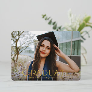 Faire-part d'obtention d'un diplôme de photographi