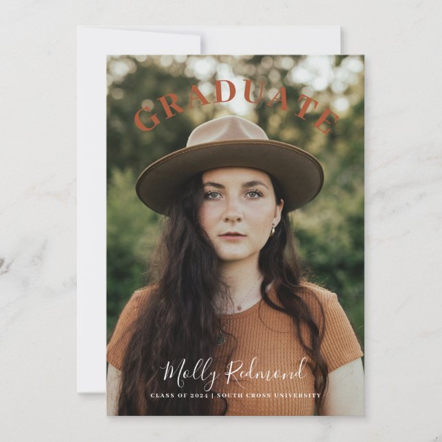 Faire-part d'obtention d'un diplôme de photographi (Devant)