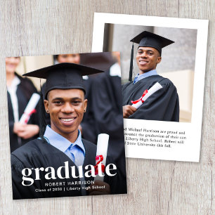 Faire-part d'obtention d'un diplôme de photographi