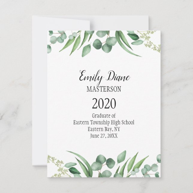 Faire-part d'obtention d'un diplôme de photographi (Devant)