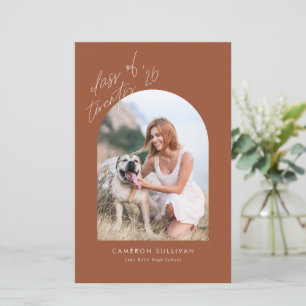 faire-part d'obtention d'un diplôme en Arc de terr