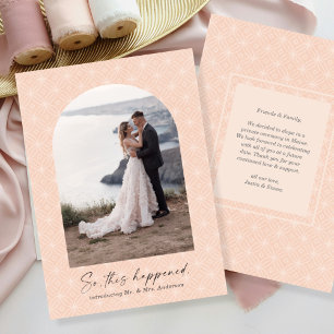 Faire-part Donc, C'Est Arrivé Photo Elopement