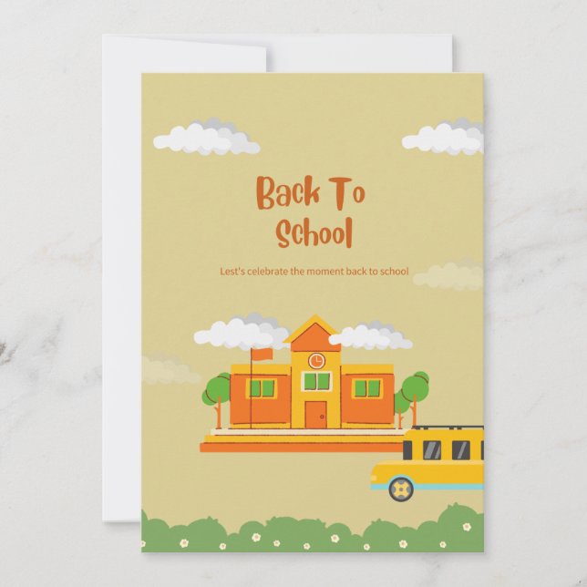 Faire-part Dossier de poche de l'école Camo Camouflage vert p (Devant)