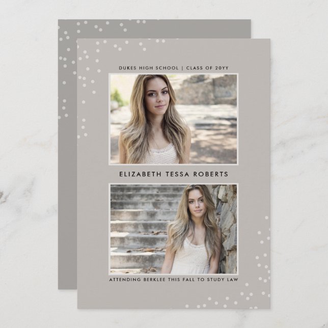 Faire-part doublement pointé de la terre (Devant / Derrière)