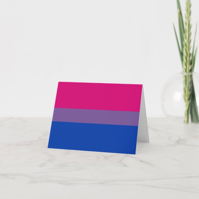 Faire-part Drapeau de fierté bisexuel (Devant)