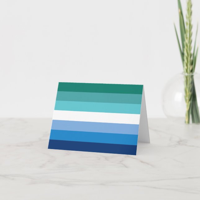 Faire-part Drapeau de fierté gay masculin (Devant)