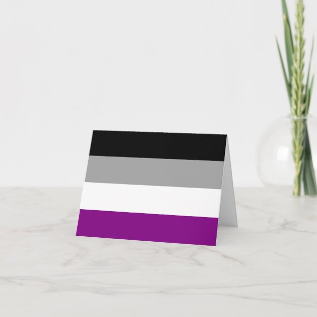 Faire-part Drapeau de la fierté asexuelle (Devant)