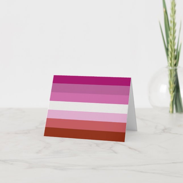 Faire-part Drapeau de la fierté lesbienne (origine) (Devant)