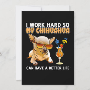 Faire-part Drôle Chihuahua Chihuahua Lover Cadeaux