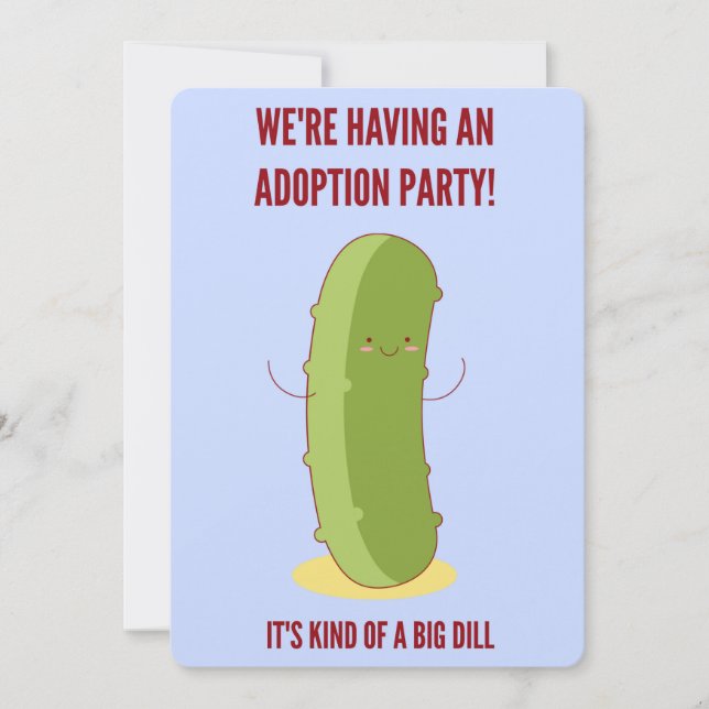 Faire-part drôle de conserves au vinaigre de (Devant)